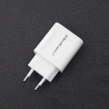 Qoltec Ładowarka sieciowa | 18W | 5-12V | 1.5-3A | USB typ C PD |  USB QC 3.0 | Biała