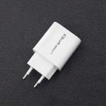 Qoltec Ładowarka sieciowa | 18W | 5-12V | 1.5-3A | USB typ C PD |  USB QC 3.0 | Biała