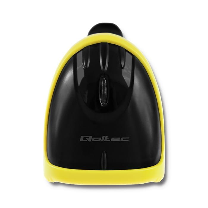 Qoltec Laserowy czytnik kodów 1D | 2D | USB |Czarny