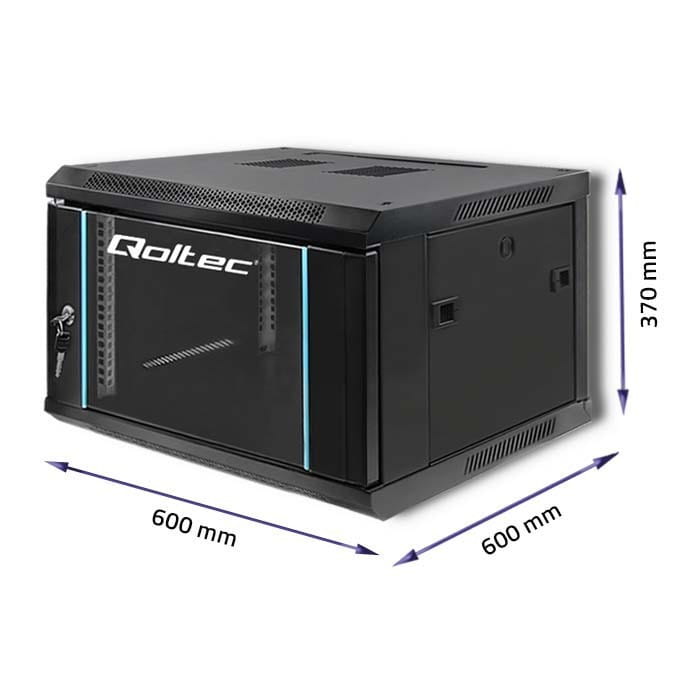 Qoltec Szafa RACK 19 cali | 6U | 600 x 370 x 600