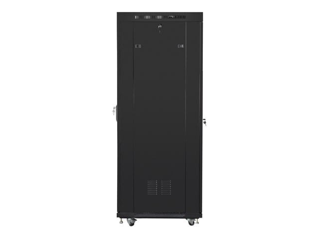 Lanberg Szafa instalacyjna rack stojąca 19 37u 600x800 czarna, drzwi szklane lcd (Flat pack)