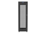 Lanberg Szafa instalacyjna rack stojąca 19 42U 600x800 czarna, drzwi perforowane lcd (flat pack)