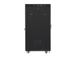 Lanberg Szafa instalacyjna rack stojąca 19 27U 600x800 czarna, drzwi perforowane LCD (Flat Pack)