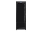Lanberg Szafa instalacyjna rack stojąca 19 42U 800x1000 czarna, drzwi szklane LCD (Flat pack)