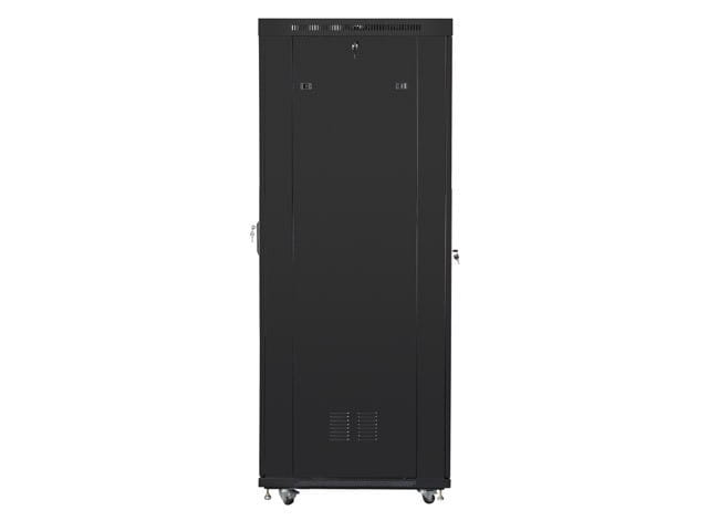 Lanberg Szafa instalacyjna rack stojąca 19 42U 800x1000 czarna, drzwi perforowane LCD (Flat pack)