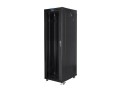 Lanberg Szafa instalacyjna rack stojąca 19 42U 800x800 czarna, drzwi szklane LCD (Flat pack)