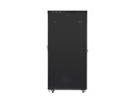 Lanberg Szafa instalacyjna rack stojąca 19 42U 800x1200 czarna, drzwi szklane LCD (Flat pack)