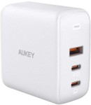 AUKEY PA-B6S White Omnia Mix GaN ładowarka sieciowa 3xUSB (2xUSB C+1xUSB A) 90W