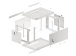 Lanberg Szafa wisząca 19 6U 600x450 sz WF01-6406-00S