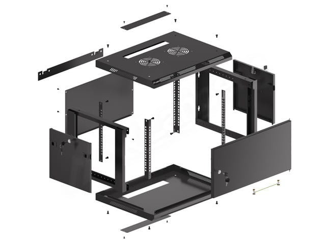 Lanberg Szafa wisząca 19 6U 600x450 cz WF01-6406-00B