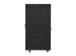 Lanberg Szafa instalacyjna RACK stojąca 19 22U 800X800 czarne drzwi szklane LCD (FLAT PACK)