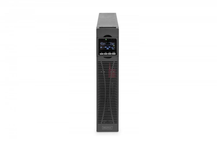 Digitus Zasilacz awaryjny UPS Online Rack 19" LCD, 3000VA/3000W, 6x12V/9Ah, 8xC13, 1xC19, USB, RS232, RJ45