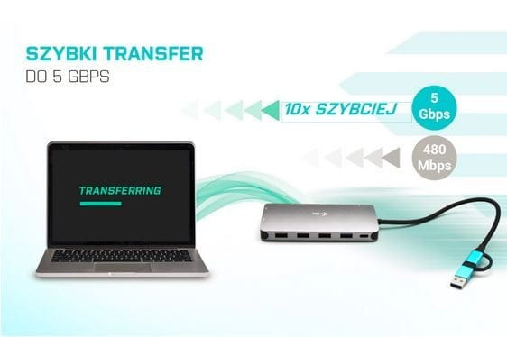 i-tec Stacja dokująca USB 3.0/USB-C/Thunderbolt 3x Display Metal Nano Dock LAN +Power Delivery 100W