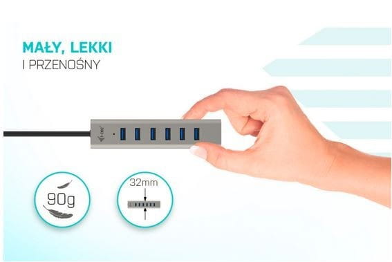 i-tec Hub USB-C Charging Metal HUB 7 Port