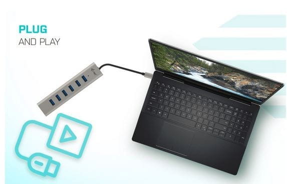 i-tec Hub USB-C Charging Metal HUB 7 Port