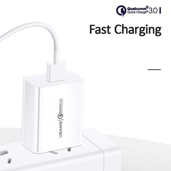 USAMS Ładowarka sieciowa T22 1xUSB 18W QC 3.0