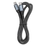 Qoltec Kabel USB 2.0 typ C | USB 2.0 typ C 100W | QC 3.0| PD | 1.5m |   Czarny