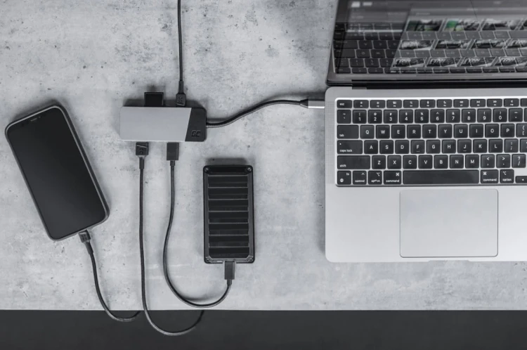 Green Cell Hub adapter USB-C Connect 3xUSB 3.1 HDMI 4K 60Hz USB-C PD 85W
