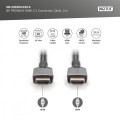 Digitus Kabel Premium połączeniowy HDMI 2.1 Ultra HighSpeed 8K60Hz UHD Typ HDMI A/A M/M 2m Czarny