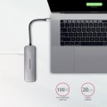 AXAGON HMC-5 Wieloportowy hub USB 5in1, 5Gbps, 2x USB-A, HDMI 4K/30Hz, SD/microSD, PD 100W, 20cm USB-C kabel