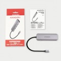 AXAGON HMC-5 Wieloportowy hub USB 5in1, 5Gbps, 2x USB-A, HDMI 4K/30Hz, SD/microSD, PD 100W, 20cm USB-C kabel