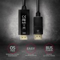 AXAGON RVD-HI14C2 Adapter aktywny DisplayPort -> HDMI 1.4, 4K/30Hz, kabel 1,8m