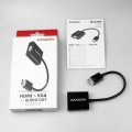 AXAGON RVH-VGAN Adapter aktywny HDMI -> VGA FullHD, wyjście audio, micro USB złącze zasilania