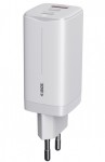 iBOX Ładowarka sieciowa  ILUC65B biała GaN 65W USB-C