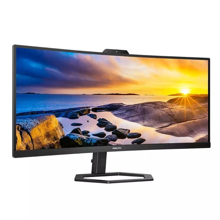 Philips Monitor 34 cale 34E1C5600HE VA HDMI DP USB-C HAS Kamera Głośniki