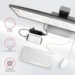 AXAGON HMC-6H4A Wieloportowy hub 4x USB-A + HDMI, USB-C 3.2 Gen 1, PD 100W, 20cm USB-C kabel