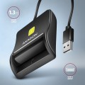 AXAGON CRE-SM3N Czytnik kart identyfikacyjnych USB, 1.3m kabel