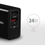 AXAGON ACU-QS24 Ładowarka sieciowa QC 24W, 2x port USB--A, QC3.0/AFC/FCP + 5V/1.2A