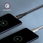 AXAGON BUCM-CM10AB Kabel USB-C - USB-C 2.0, 1m, PD 60W, 3A, ALU, oplot Czarny