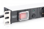 Digitus Listwa zasilająca PDU 19" Rack, 7x gniazdo schuko, 2.0m, 1x wtyk unischuko, 16A, wł./wył., zabezpieczenie przeciążeniowe, profil aluminiowy