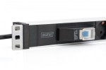 Digitus Listwa zasilająca PDU 19" Rack, 6x gniazdo schuko, 2.0m, 1x wtyk unischuko, 16A, wyłącznik nadprądowy, Profil aluminiowy