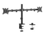 Gembird Ramię dla dwóch monitorów biurkowe  (regulowane), 17 cale- 32 cale, do 9kg