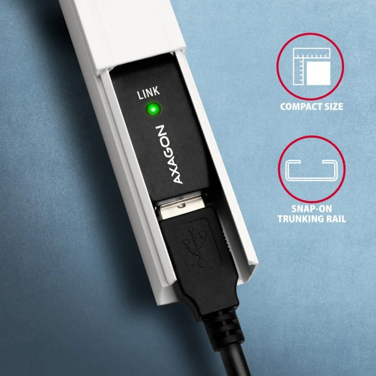 AXAGON ADR-205 USB 2.0 A-M -> A-F aktywny kabel przedłużacz/wzmacniacz 5m
