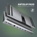 AXAGON HMC-4KX3 Wieloportowy hub USB 11in1, 5Gbps, 3x USB-A, 2x HDMI 4K/60Hz+ DP 4K/60Hz+ GLAN + SD/microSD + audio, PD 100W, 40cm USB-C kabel