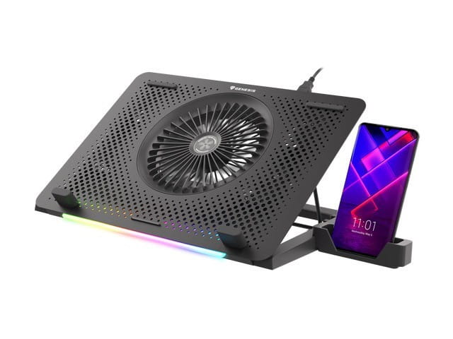 Natec Podstawka pod notebook Genesis Oxid 450 RGB  15.6''