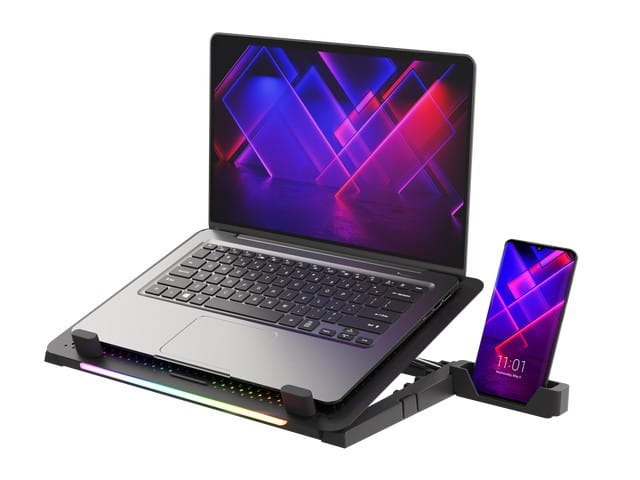 Natec Podstawka pod notebook Genesis Oxid 450 RGB  15.6''