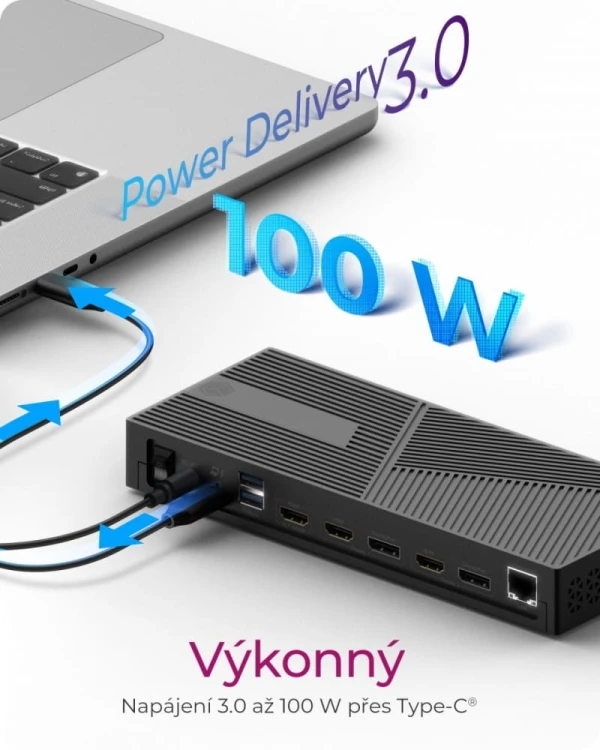 IcyBox Stacja dokująca IB-DK2246-C 11in1,HDMI,DP,LAN,TYPE-C