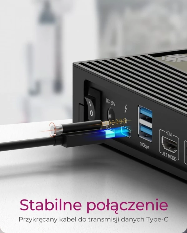 IcyBox Stacja dokująca IB-DK2246-C 11in1,HDMI,DP,LAN,TYPE-C