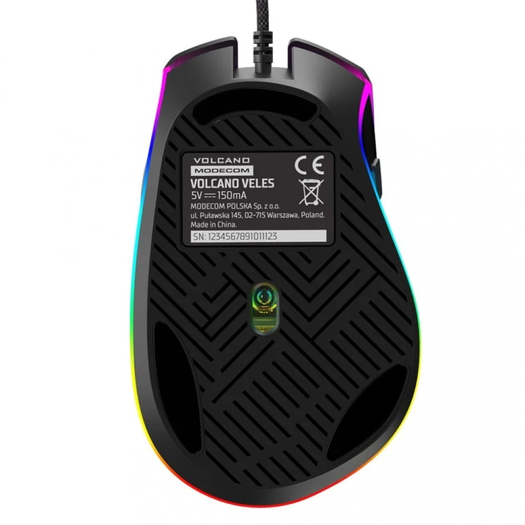 MODECOM Mysz optyczna przewodowa Volcano Veles czarna
