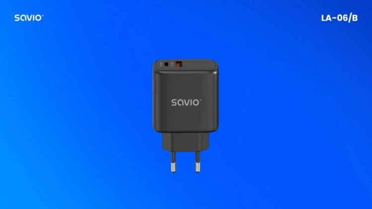 Savio Ładowarka sieciowa 30W Quick Charge, Power Delivery 3.0, LA-06/B