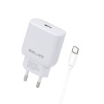 Beline Ładowarka sieciowa 25W GaN USB-C + kabel USB-C, biała