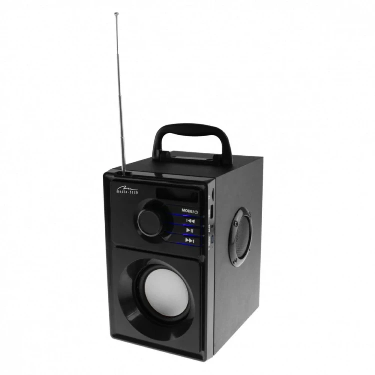 Media-Tech Głośnik bezprzewodowy Boombox MT3179 15W USB-C Srebrny