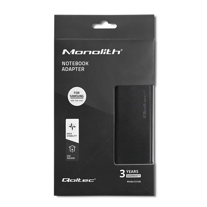 Qoltec Zasilacz do Samsung 65W | 19V | 3.42A | 3.0*1.0