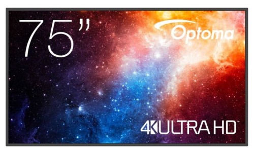 Optoma Monitor wielkoformatowy 75 cali N3751K matowy 24h/7,450cd/m2,USB-C,4K UHD (3840 x 2160),Android 11,Wifi+BT,OMS   kod producenta     H1F2C0GBW10