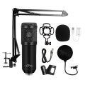 Media-Tech Mikrofon pojemnościowy, studyjny z zestawem akcesoriów STUDIO AND STREAMING MICROPHONE MT397K (Czarny)