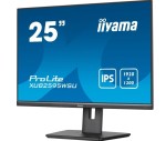 IIYAMA Monitor 25 cali XUB2595WSU-B5 IPS.PIVOT.16:10.USB.DP.HDMI.VGA.2x2W.  300(cd/m2).HAS(150mm)